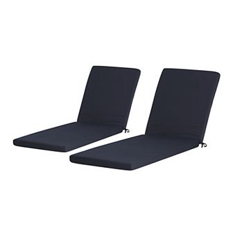 Westintrends Outdoor/patio Chaise Lounge Cushion (set Of 2), 70" X 21.5"