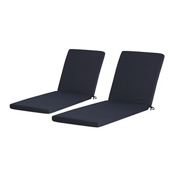 Westintrends Outdoor/patio Chaise Lounge Cushion (set Of 2), 78" X 23"