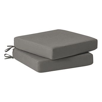 Westintrends Outdoor/patio Square Chair Seat Cushion (set Of 2), 20" X 19"