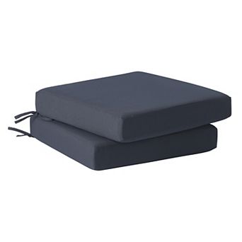 Westintrends Outdoor/patio Square Chair Seat Cushion (set Of 2), 20" X 19"
