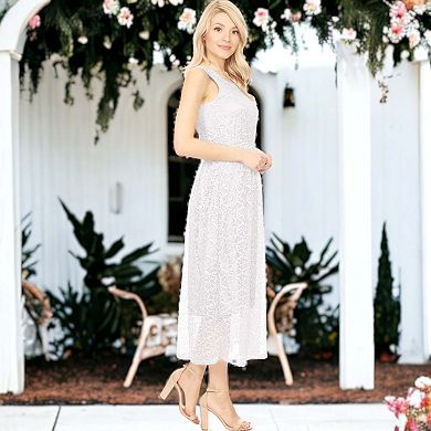 Women's Charming Lace Floral Cocktail Dress