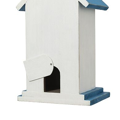 Glitzhome Distressed Solid Wood Butterfly Birdhouses