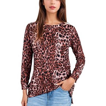 Women's Camouflage Long Sleeve Pullover Tunic Top Fall Crewneck Sweatshirts