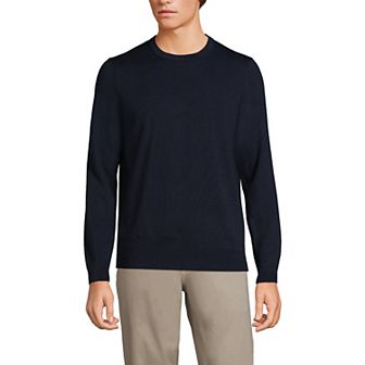 Men's Lands' End Fine Gauge Crewneck Sweater