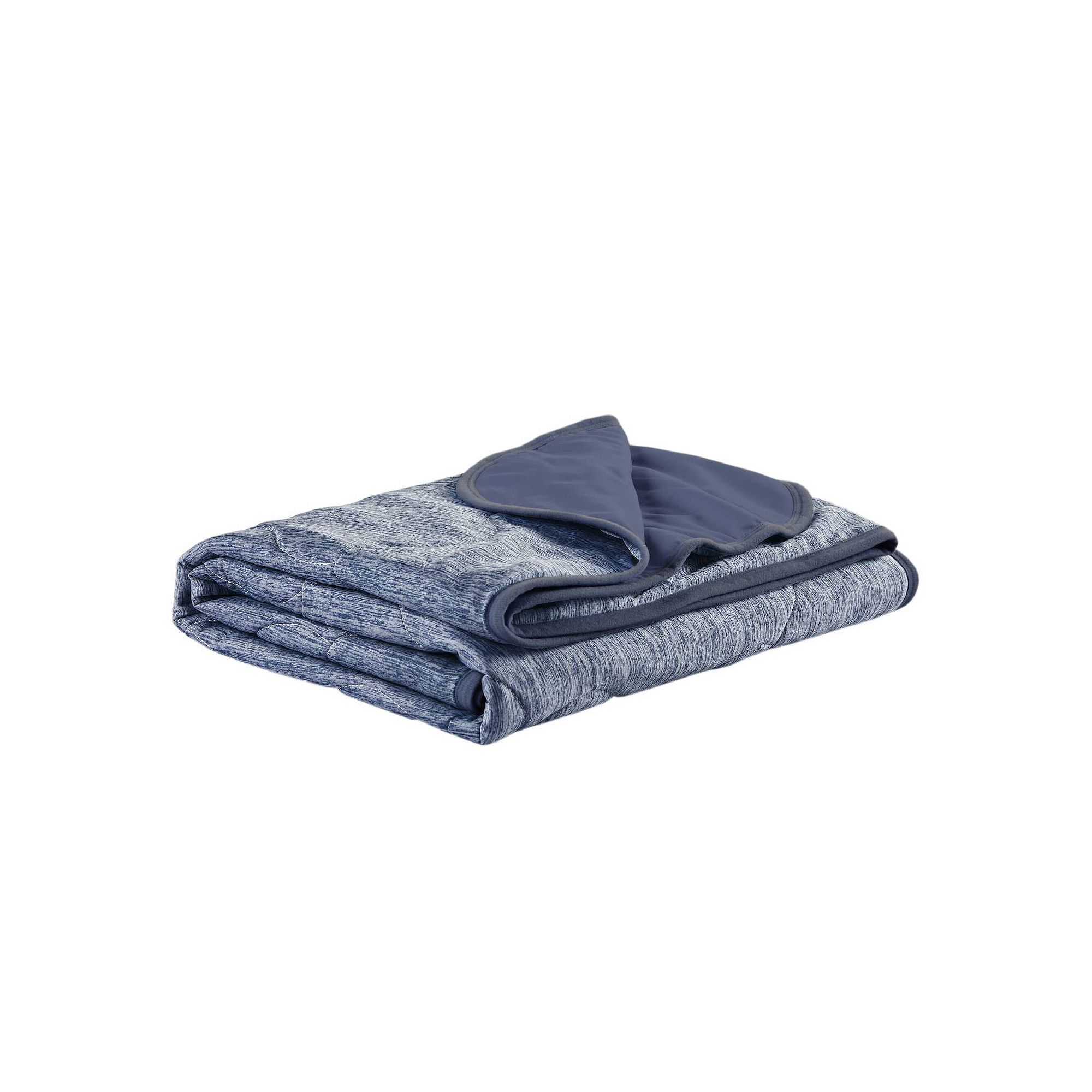 Sharper Image Cooling Touch Down Alternative Throw, Blue