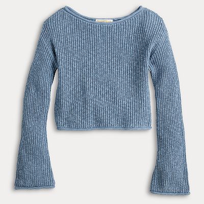 Juniors' Sugar Moon Boat Neck Pullover