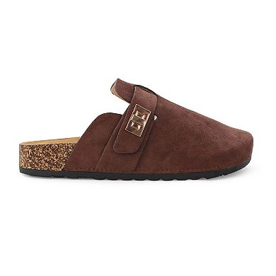 Yoki Gila-103 Women's Faux Suede Slip On Clog