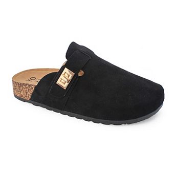 Yoki Gila-103 Women's Faux Suede Slip On Clogs