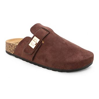 Yoki Gila-103 Women's Faux Suede Slip On Clogs