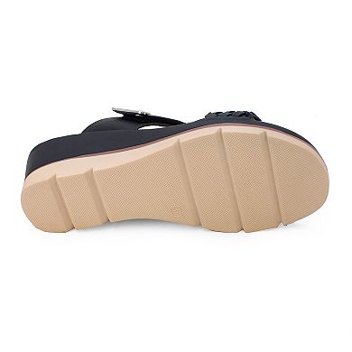Yoki Sicily-03 Women's Low Wedge Open-Toe Sandals
