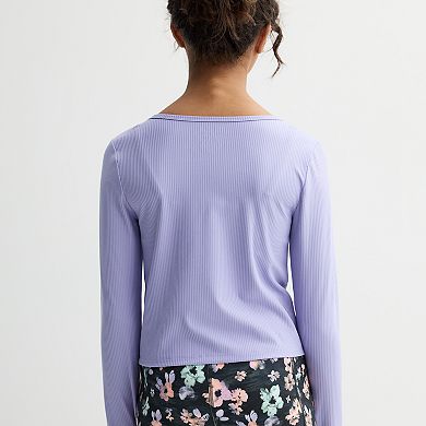 Girls 7-20 Tek Gear® Long Sleeve Ribbed Tee