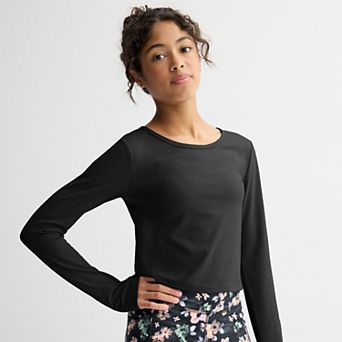 Girls 7-20 Tek Gear® Long Sleeve Ribbed Tee