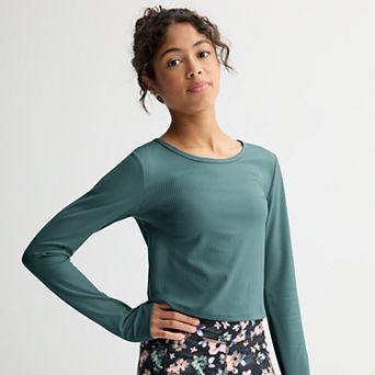 Girls 7-20 Tek Gear® Long Sleeve Ribbed Tee