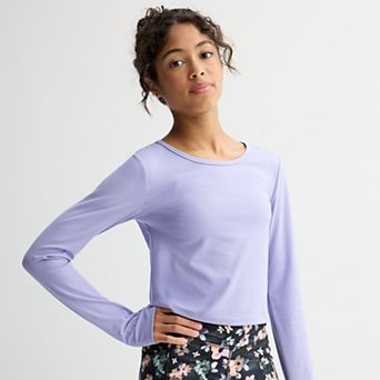 Girls 7-20 Tek Gear® Long Sleeve Ribbed Tee