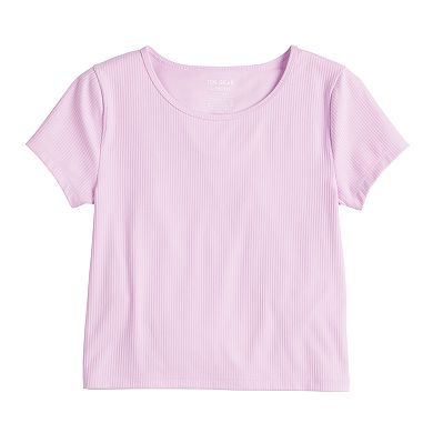 Girls 7-20 Tek Gear® Short Sleeve Ribbed Tee