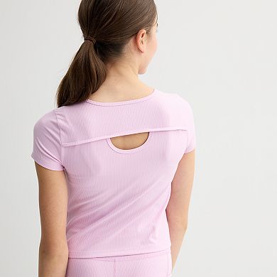 Girls 7-20 Tek Gear® Short Sleeve Ribbed Tee