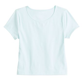 Girls 7-20 Tek Gear® Short Sleeve Ribbed Tee