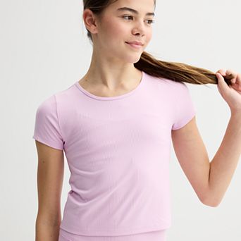 Girls 7-20 Tek Gear® Short Sleeve Ribbed Tee