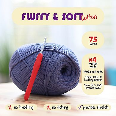 Hearth & Harbor Crochet Backpack Kit with Cotton Yarn