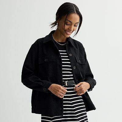 Women's Nine West Button-Front Shacket