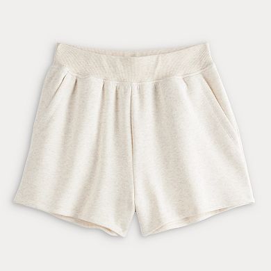 Juniors' SO® Rib Waistband Fleece Short