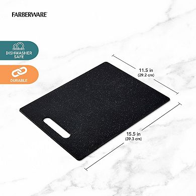 Farberware Gray Plastic Reversible Cutting Board