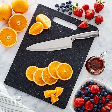 Farberware Gray Plastic Reversible Cutting Board