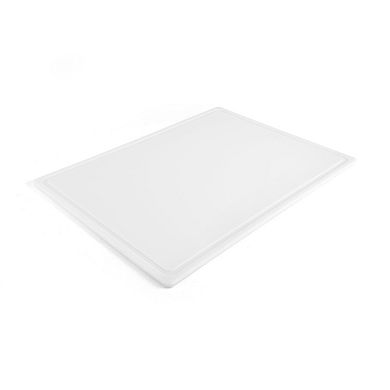 Farberware 15" x 19.9" White Plastic Reversible Cutting Board