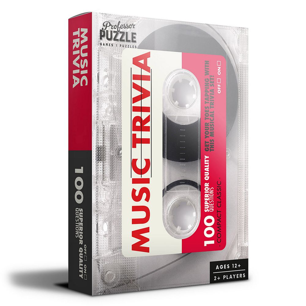 Professor puzzle usa mini music trivia card game set