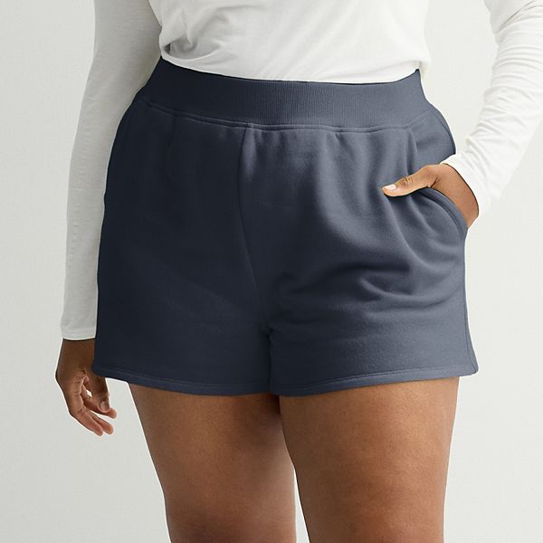 Juniors' Plus Size SO® Fleece Shorts - Blue Beauty (1X)