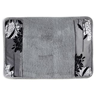 Erica Metallic Gray Floral Bath Accessories