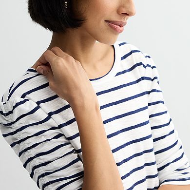 Women's Sonoma Goods For Life® Ruched Sleeve Top