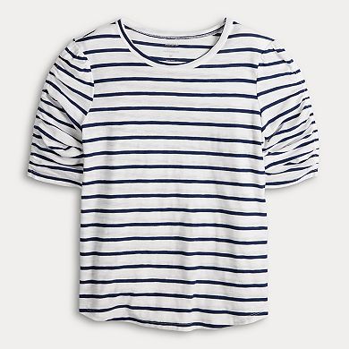 Women's Sonoma Goods For Life® Ruched Sleeve Top