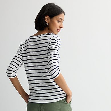 Women's Sonoma Goods For Life® Ruched Sleeve Top