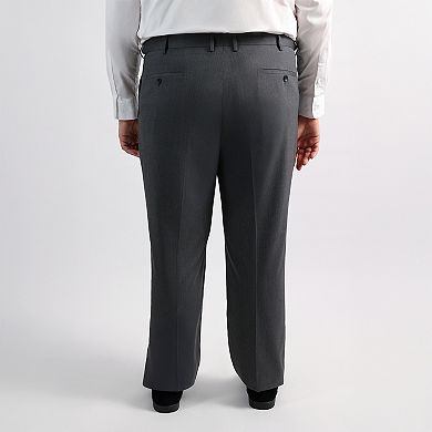 Big & Tall J.M. Haggar™ Diamond Weave Tailored Fit Flat Front Suit Separates Pant