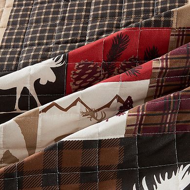 Madelinen Rustic Winter Quilt Set with Shams