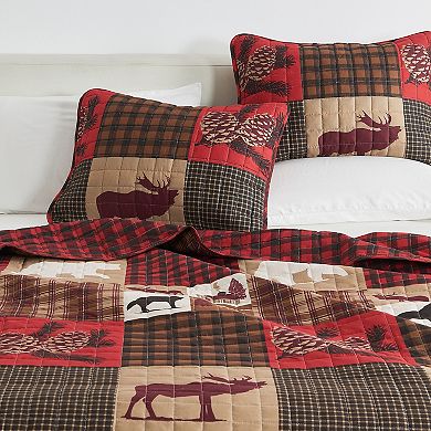 Madelinen Rustic Winter Quilt Set with Shams