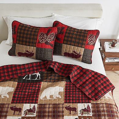 Madelinen Rustic Winter Quilt Set with Shams