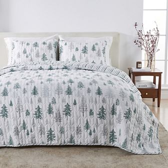 Madelinen Rustic Winter Quilt Set with Shams