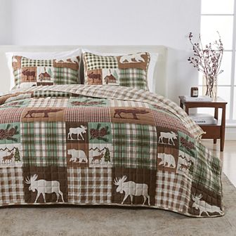 Madelinen Rustic Winter Quilt Set with Shams
