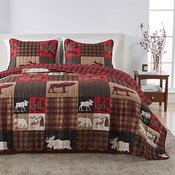 Madelinen Rustic Winter Quilt Set with Shams