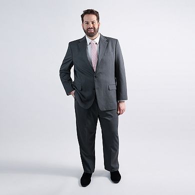 Big & Tall Haggar® Diamond Weave Tailored Fit Suit Jacket