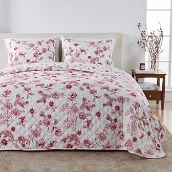 Madelinen Colorful and Cheerful Holiday Quilt Set with Shams