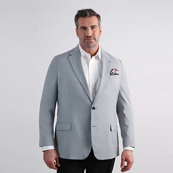 Big & Tall J.M. Haggar™ Mini Dobby Tailored Fit Sport Coat