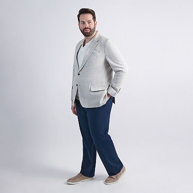 Big & Tall J.M. Haggar™ Plaid Windowpane Tailored Fit Sport Coat