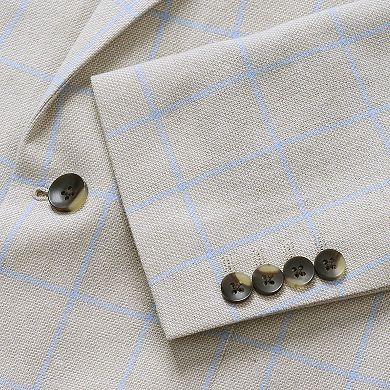 Big & Tall J.M. Haggar™ Plaid Windowpane Tailored Fit Sport Coat