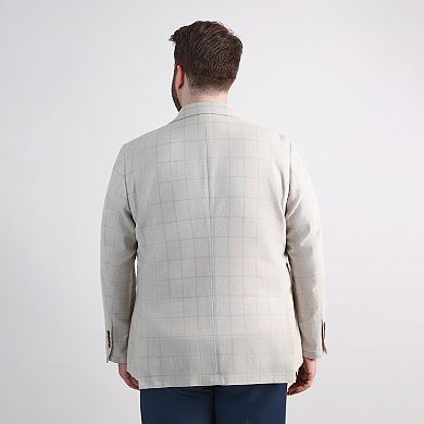 Big & Tall J.M. Haggar™ Plaid Windowpane Tailored Fit Sport Coat