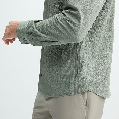Men's FLX Performance Seersucker Button Down Shirt