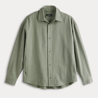 Men's FLX Performance Seersucker Button Down Shirt