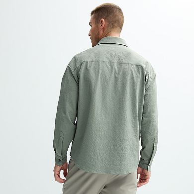 Men's FLX Performance Seersucker Button Down Shirt